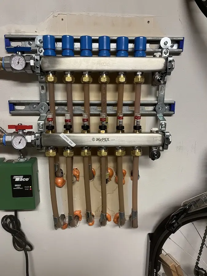 Plumber performing Gas Leak Detection at a residential property in Compton